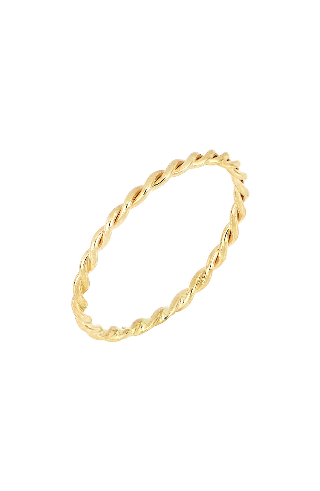 14K Solid Gold Modern and Trendy Stacking Ring
